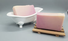 Load image into Gallery viewer, Black Raspberry Vanilla Ombre Soap